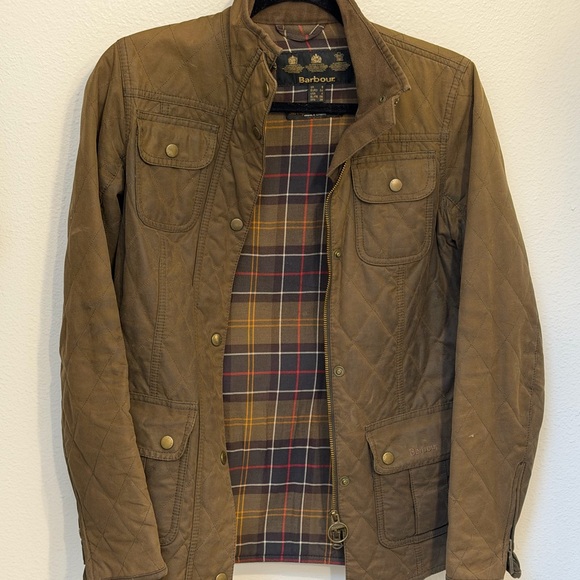 Barbour Jackets & Blazers - Barbour Women’s Olive Quilted Waxed Jacket